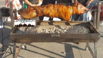 Roasting Jack Portable Electric Spit Roaster Kit For Whole Hog And