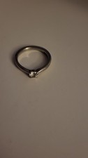 platinum diamond ring, size L 1/2, 0.25 ct diamond,