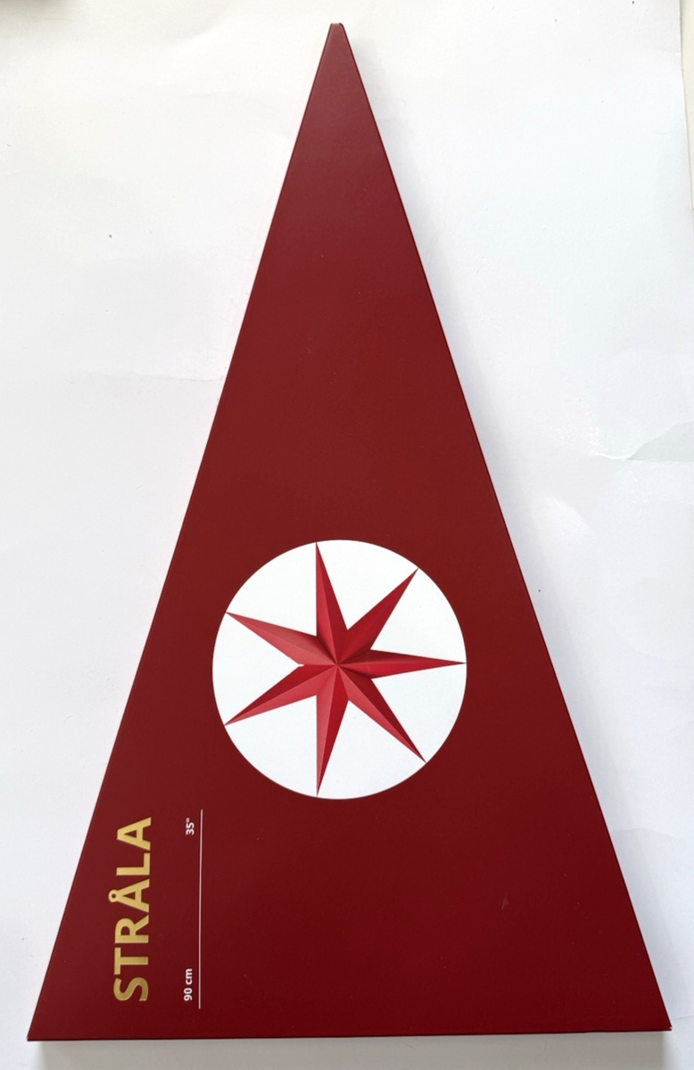 Ikea STRALA Star Light Pendant Lamp Shade, Red 35
