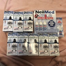 NeilMed Sinus Bundle - 8 Sinus Rinse - 1 NasoGel - 1 (3) Pack Of NASA Mist Spray