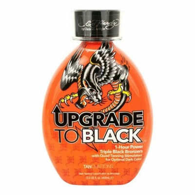 Ed Hardy UPGRADE TO BLACK Triple Bronzer Tanning Bed Lotion 13.5 oz