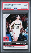 2025 PANINI INSTANT WNBA #6 CAITLIN CLARK #/2597 PSA 9