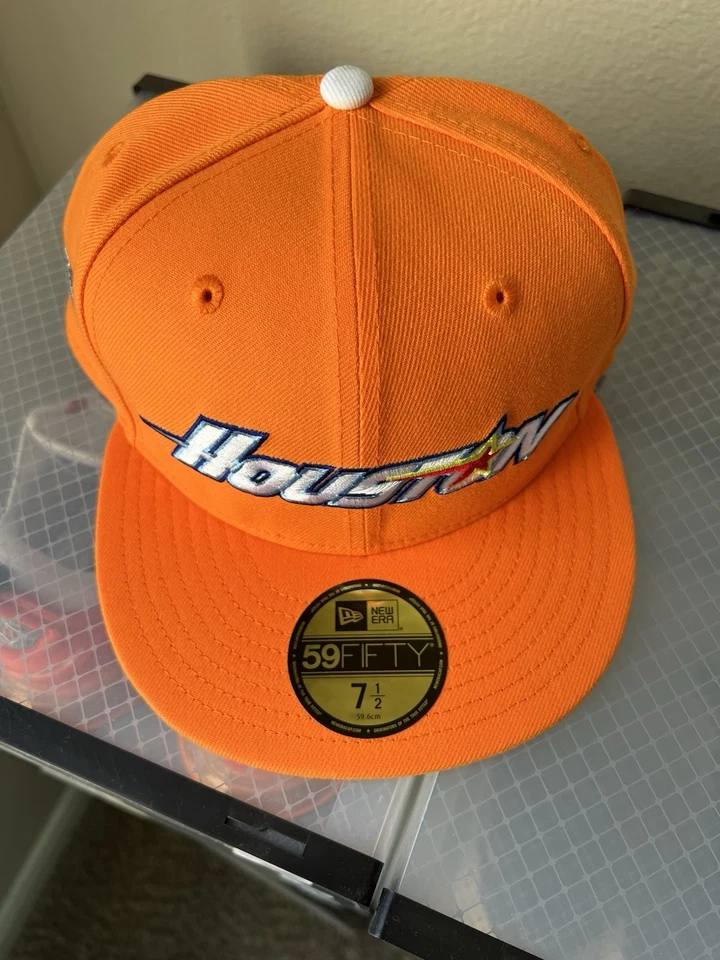Houston Astros New Era 5950 Fitted Caps Size 7 1/2 LOT Sale!!!!! New!!!! - Image 4 of 4