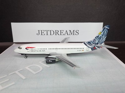 1/200 DEUTSCHE BA BOEING 737-300 BAVARIA COLORS D-ADIC ''ALPENROSE'' HERPA MODEL