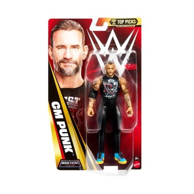 WWE　CMパンク　フィギュア CM Punk WWE Mattel Main Event Basic Top Picks 2026 Wrestling