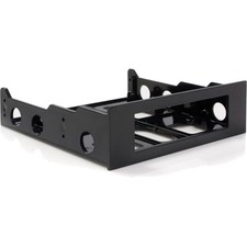 com 3.5" to 5.25" Front Bay Mounting Bracket w/ Mounting Screws ,Black