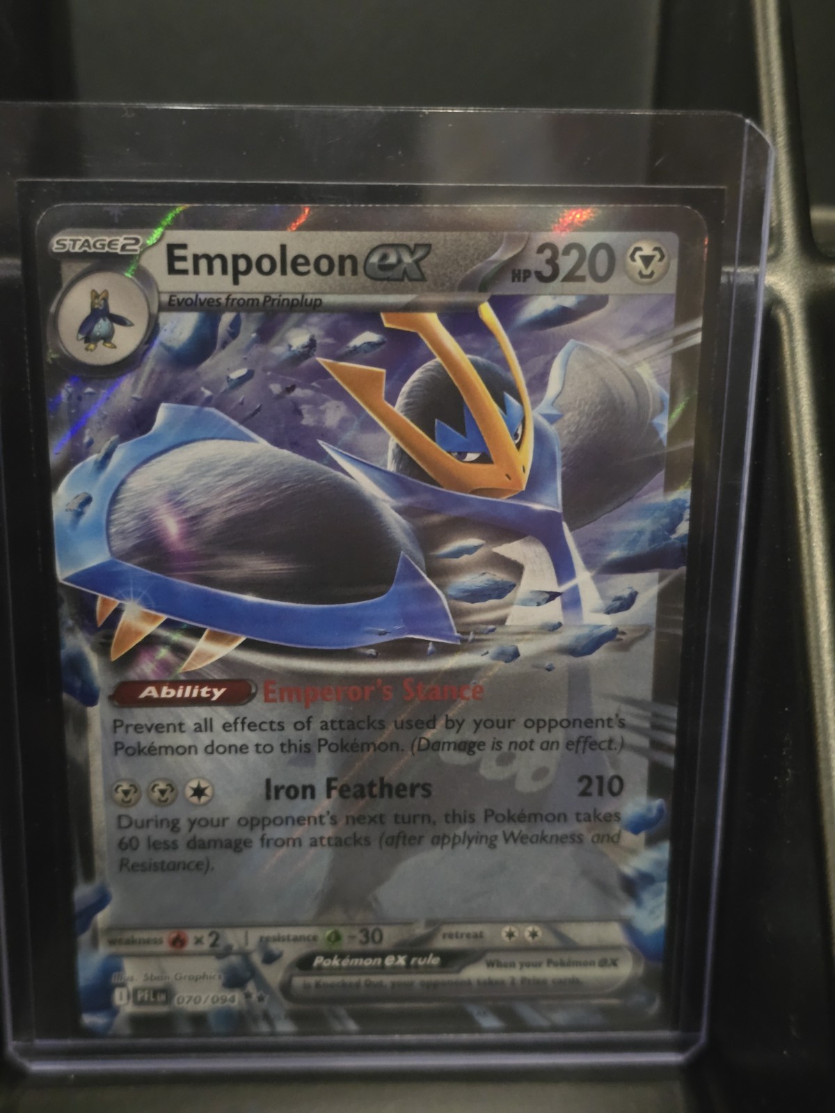 Pokemon TCG Empoleon ex 070/094 Me02: Phantasmal Flames Double Rare Holo - NM
