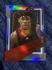 2025-26 Panini Signature Series #17 JT Toppin perfiles azul #/25 RC Rookie