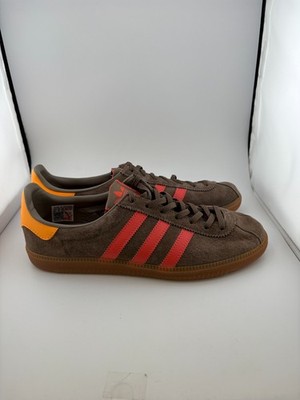 WORN adidas Athen size? Exclusive Brown Red HP5429 Size 8.5 NO BOX