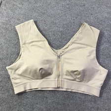 Tommie Copper Sports Bra Womens 3XL Zip Front Shoulder Support Athletic Gym Bra