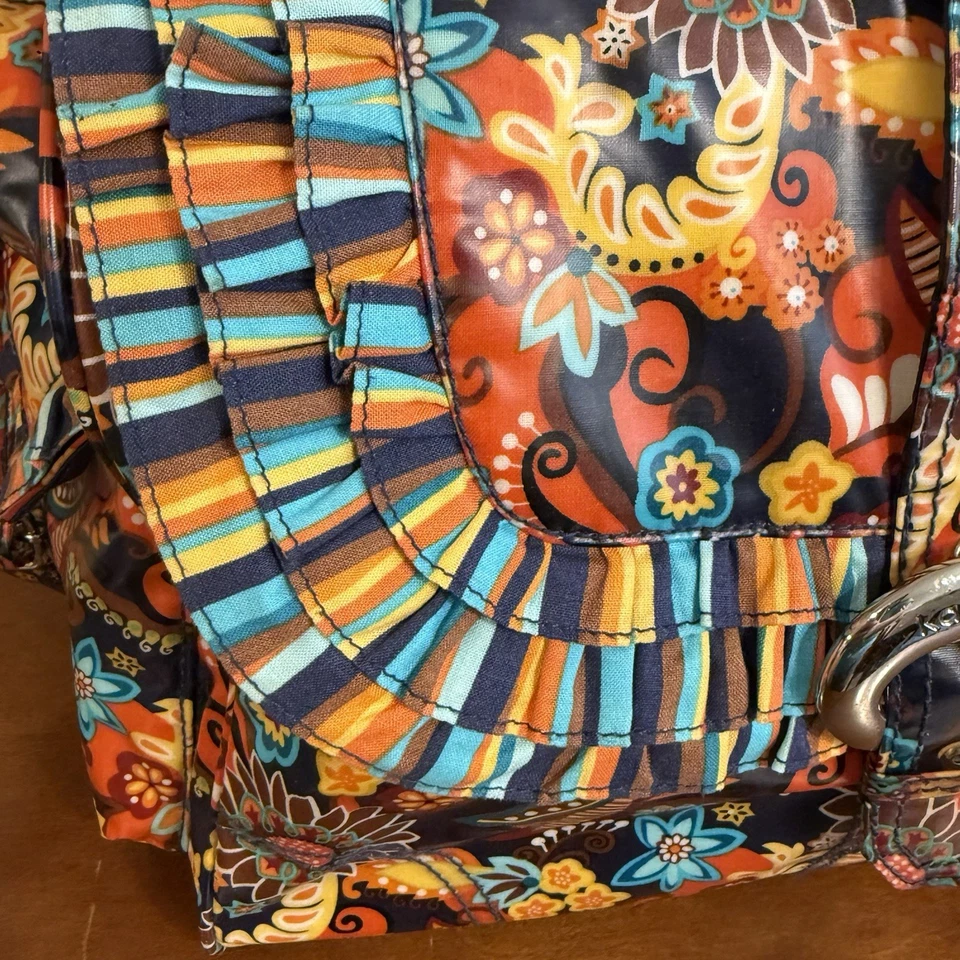 Bolsa de Pañales Boho Retro con Hebilla Kalencom con Bolsa para Botellas Paisley Impermeable ¡NUEVA! Foto 2 de 4