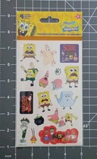 68-PCS SPONGEBOB HALLOWEEN Sticker Sheet Nickelodeon Gary Patrick Sandy Mr Krabs