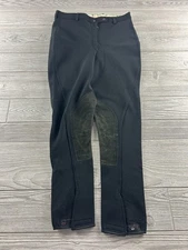 Harry Hall Women's Riding Pants Size 30R Black Strap Ankles riding breeches
