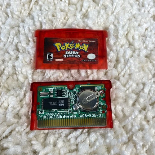 Pokemon Ruby Version (Nintendo Game Boy Advance, 2003) GBA Authentic New Battery