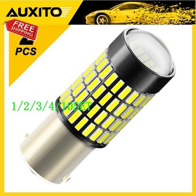 BA15S White 1156 7506 LED DRL Daytime Running Light Bulb P21W Bright 1~10Set