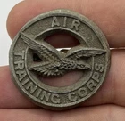 WW2 Air Training Corps Plastic Economy Military Uniform Cap Badge