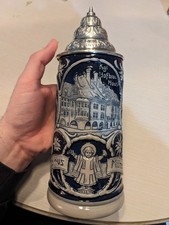 Thewalt Gruss aus Munchen KGL Hofbrau Haus Beer Stein Metal Top German