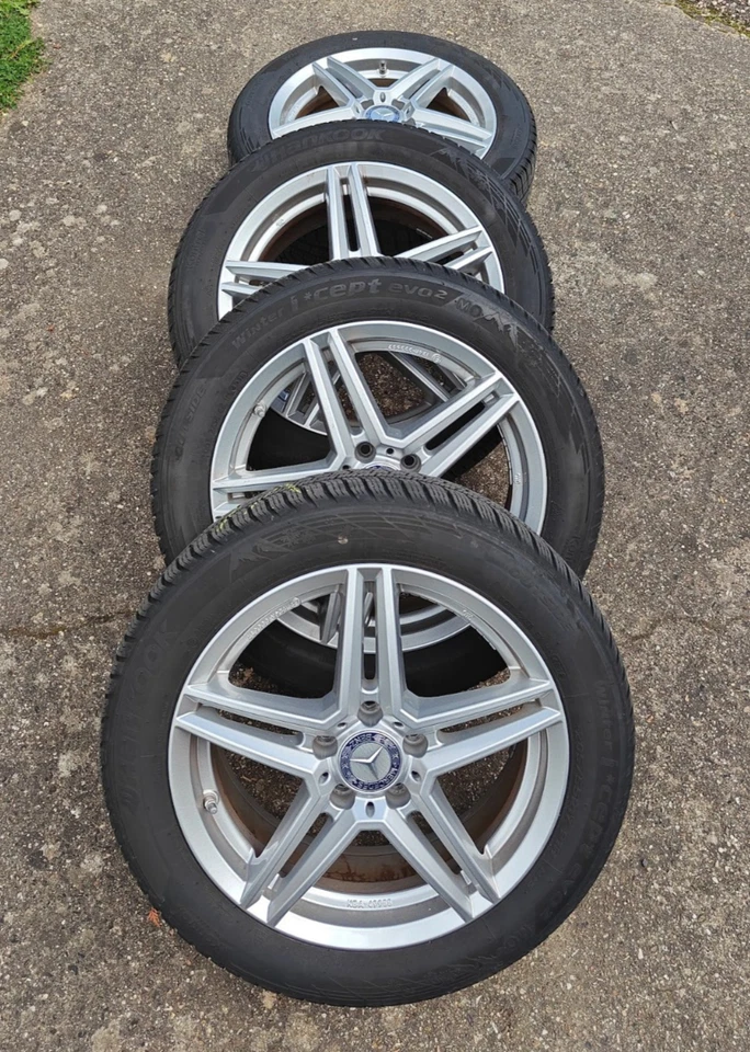 4x Mercedes Winterkompletträder Rial M10 7Jx17 ET48,5 5x112 · 205/55 R17 91H M+S - Bild 3 von 4
