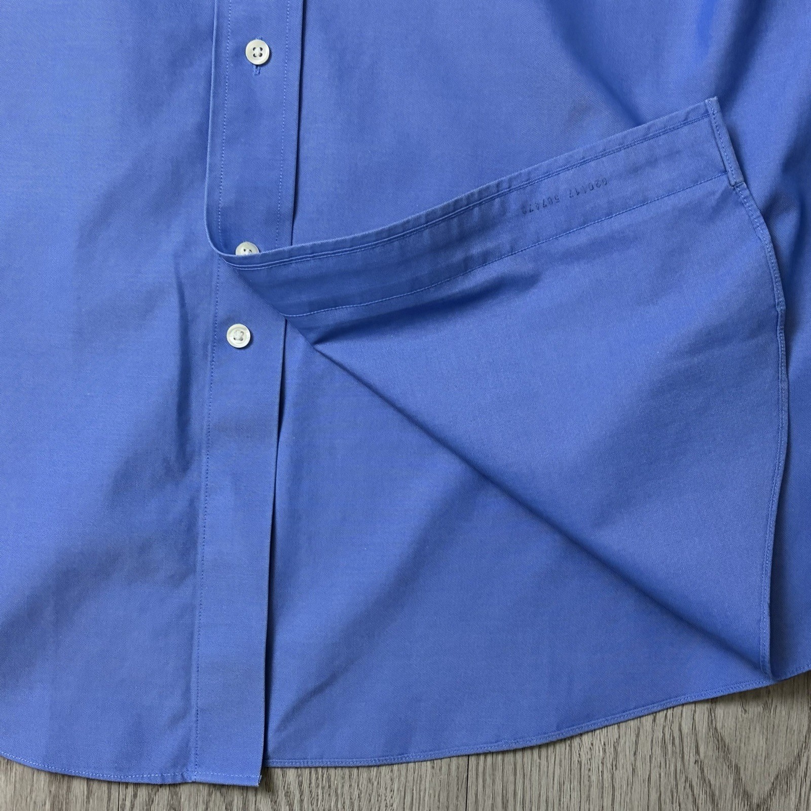 Brooks Brothers Regent Fit Blue Solid Cotton Dress Shirt 16.5-33 thumbnail 8