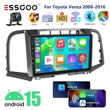 Android 15 Head Unit Car Radio Stereo Carplay For Toyota Venza 2008-2016 Camera