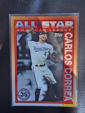 Carlos Correa 2025 Topps Baseball Series 2 - 1990 All Star Insert #90AS-18