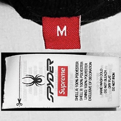 Supreme / Spyder Ski Winter Gloves Jacquard Knit Spider Webs Black