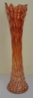 Fenton  16" Marigold Carnival  Glass "APRIL SHOWERS"  Swung Vase _ Very Tall