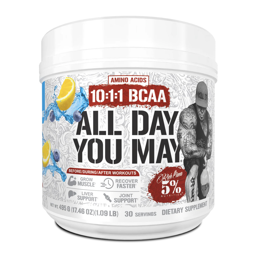 5% Nutrition All Day You May BCAA 10:1:1, Muscle Growth & Re