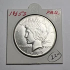 1935-S San Francisco Mint Peace Silver Dollar Marked BU From Old Collection