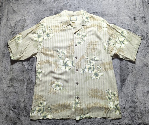 Linguine And Bob Short Sleeve Button Up Hawaiian Shirt Men's Size Large