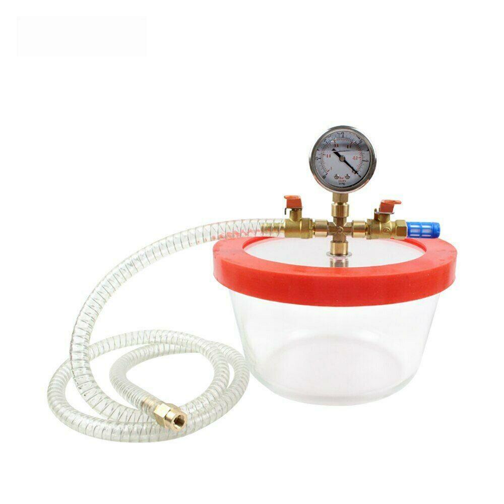 3L Transparent Pyrex Vacuum Chamber Silicone Epoxy Resin Defoaming Vacuum Barrel