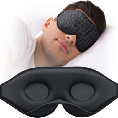 MABAO Sleep Mask for Side Sleeper, Eye Mask for Sleeping Women Men, 3D Contoured