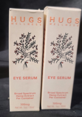  Best Price Lot 2x   Hugs Wellness Eye Serum Broad Spectrum 300mg 10z 30ml 