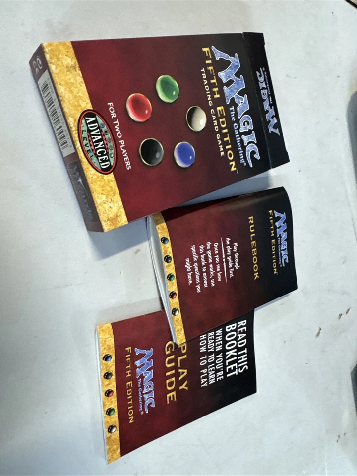 Magic the Gathering MTG: 5th Edition Rule Book / Play Guide & Original Box RARE - Image 3 of 4