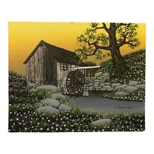 H. HARGROVE OIL PAINTING ACTUAL 9.5x8” OLD MILL 