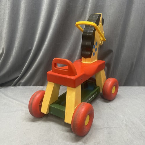 Whinny Fisher Price Pull Pony Riding Horse Toddler Ride On #978 Made In USA 1976 - Picture 12 of 24