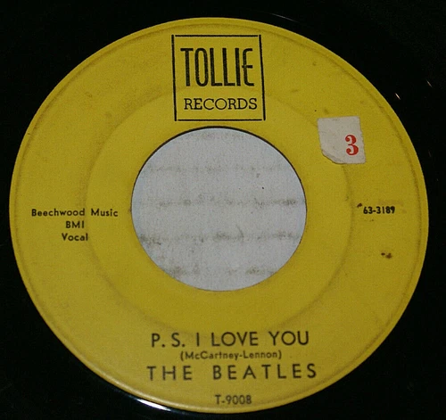 The Beatles Love Me Do + P.S. I Love You 45 rpm 7" Single 1964 Tollie T-9008 VG