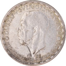 [#1042111] Monnaie, Suède, Gustaf V, Krona, 1948, TTB+, Argent, KM:814