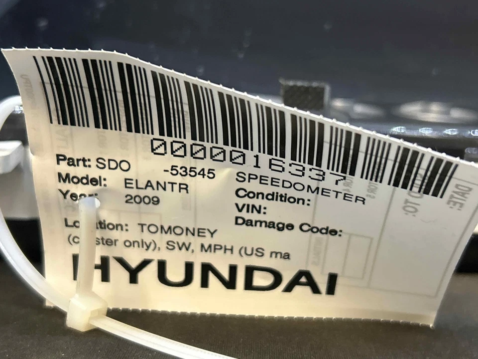 Fits 2009-11 hyundai elantra speedometer (miles n/a) oem:940012L056 - Image 4 of 4