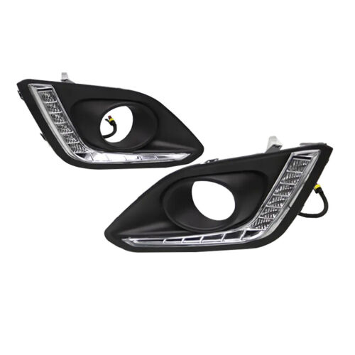 Luces de circulación diurna LED DRL faros antiniebla delanteros para Suzuki Swift 2014-2016 - Imagen 7 de 12