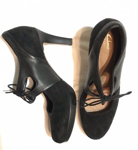 clarks lace up heels