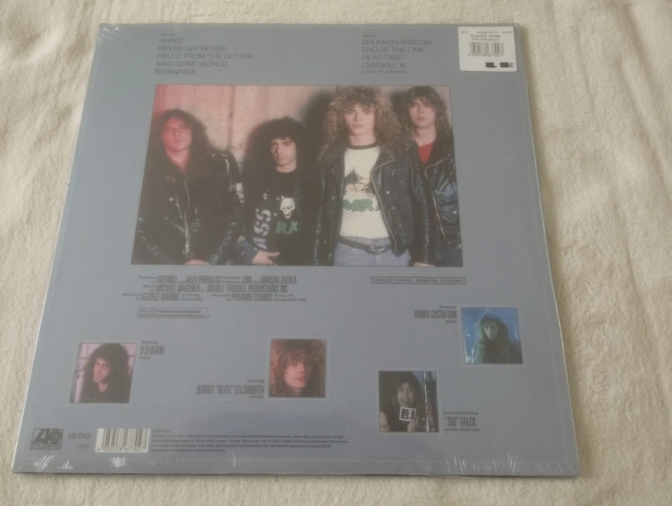 LP  OVERKILL  " UNDER THE INFLUENCE "  NEUF  SCELLE  2021 - Photo 4/4