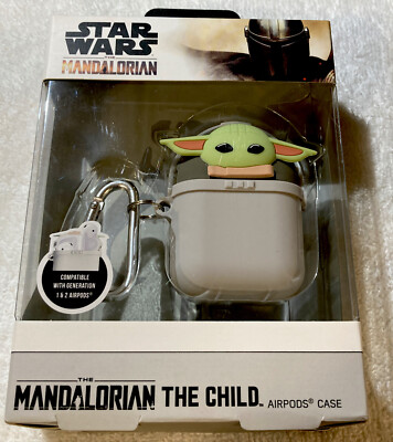 Star Wars Mandalorian The Child Baby Yoda AirPods Case 1st/2nd Generation  “NEW”