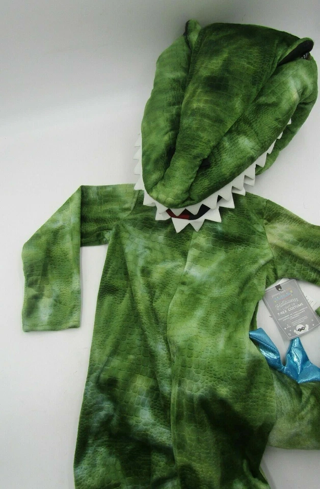 Disfraz de dinosaurio Pottery Barn niños T Rex Halloween verde 4-6 años LEER #133 Foto 2 de 4