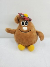 Scotchy Nestle Plush Stuffed Animal Chocolate Morsel 1984 Toy Plaid Hat 8"