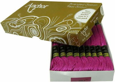 Hand Sewing Pink 087 Anchor Embroidery Threads Stranded Pure Cotton Cross Stitch