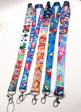 New 10 Pcs cartoon princess Lanyard Key chain Phone Card Badge Holder