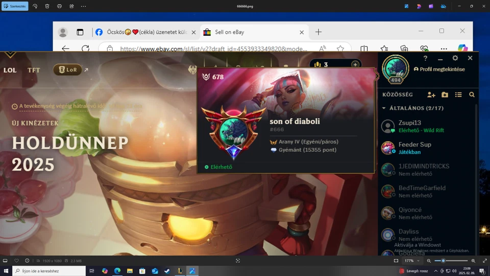 Cuenta League of Legends | EUNE 494 nivel TODO CAMPEÓN |542 SKIN|80% TASA DE GANANCIA ORO 4 Foto 2 de 4