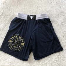 Under Armour Rock Project Short Men Medium Blue Performance Workout Gym Athletic