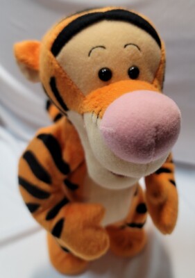 1998 Mattel Bouncing Tigger Talking Singing 12” Plush Fully Tested
